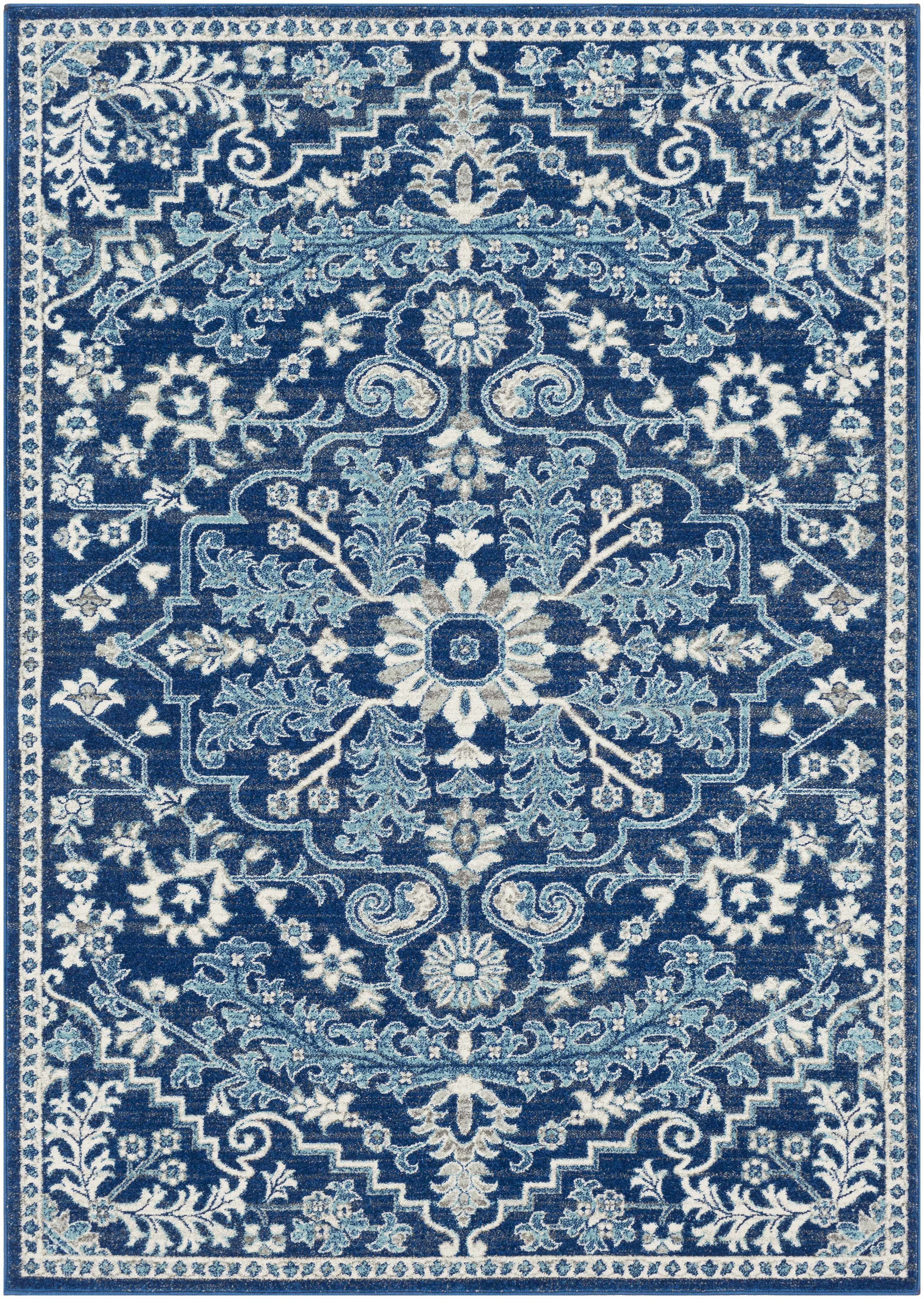 Genuine Blue Bodrum Area Rug Advanced