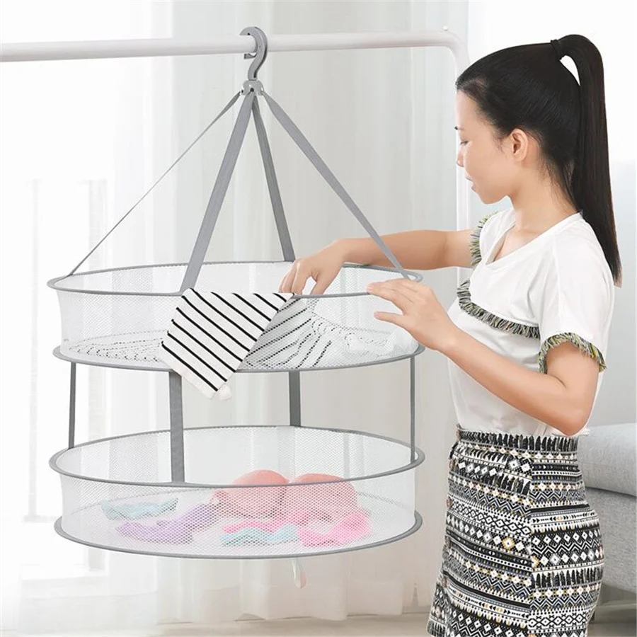 User-Friendly Hanging Clothes Laundry Drying Rack Green