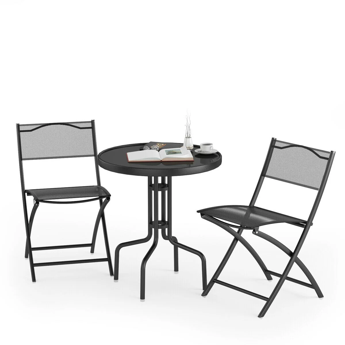 Next-Generation Outdoor Patio Table And Chair 3 Piece Bistro Set Original Design