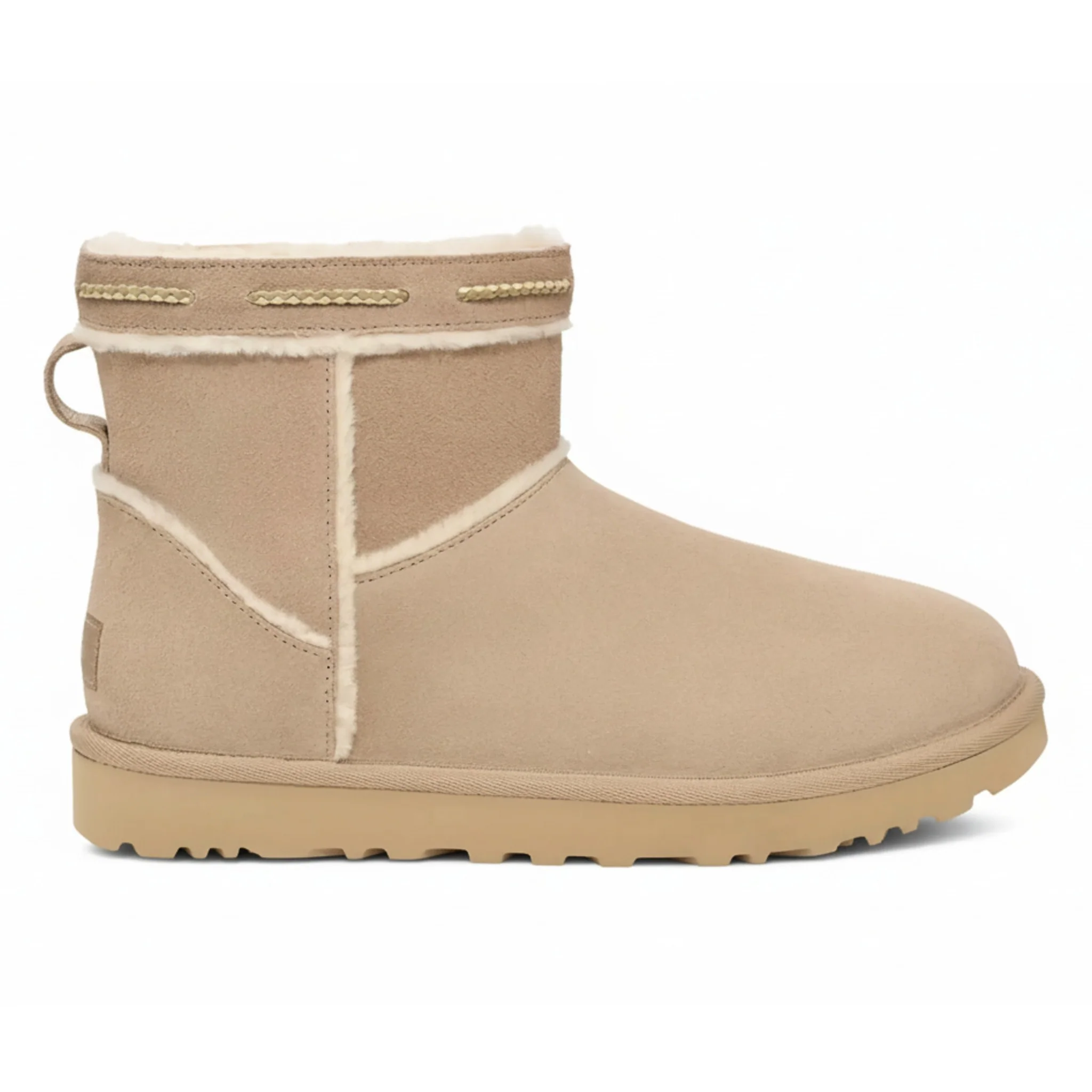 Luxury UGG Women's Classic Mini Shearling Braid Boots Trendy