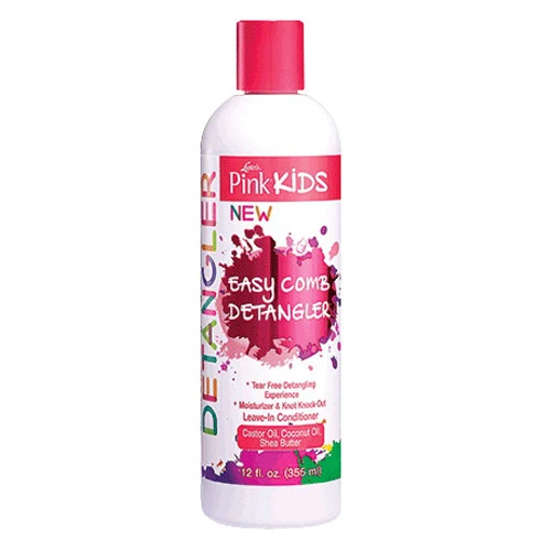 Traditional Lusters Pink Kids Easy Comb Detangler For Curliest Hair Types 12 Oz Minimalist