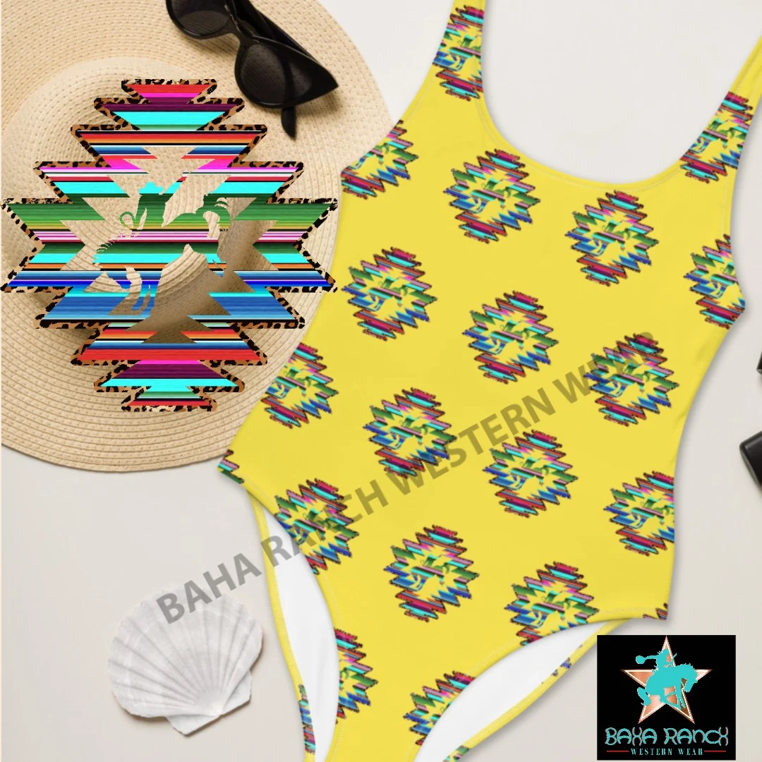 Fast Yeehaw Serape Bronc One Piece Swimsuit Consistent
