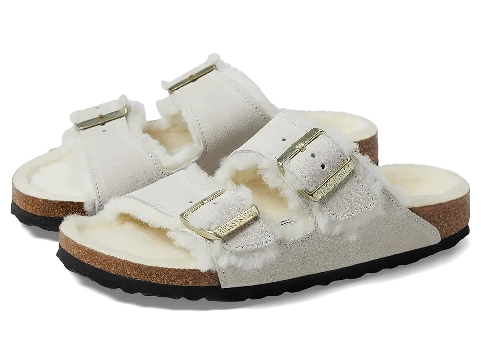 Professional Birkenstock Arizona Suede Dual-Buckle Slide Sandals Genuine