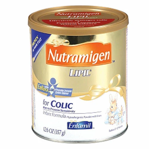 Breathable Nutramigen Lipil For Colic Hypo Allergenic Powder With Enflora LGG 12.6 Oz Relaxed