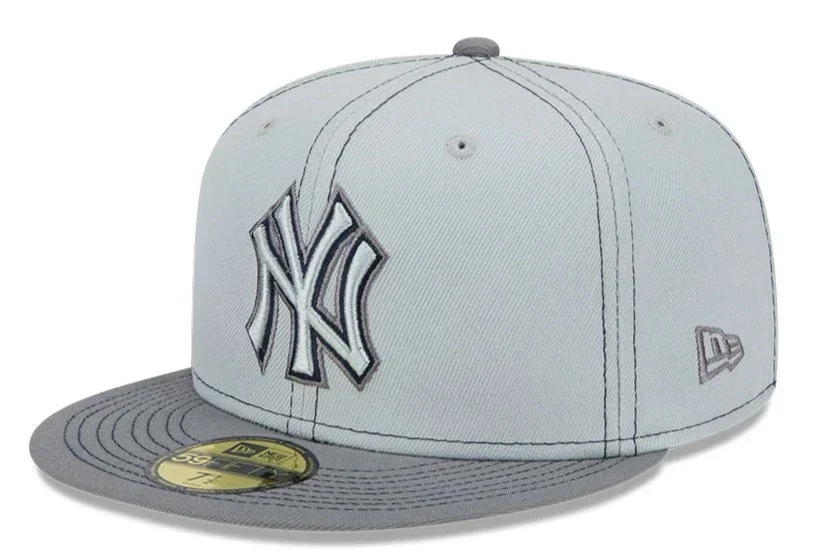 Soft New Era Men's MLB Ny Yankees 5950 Gray Pop Fitted Gray Reliable