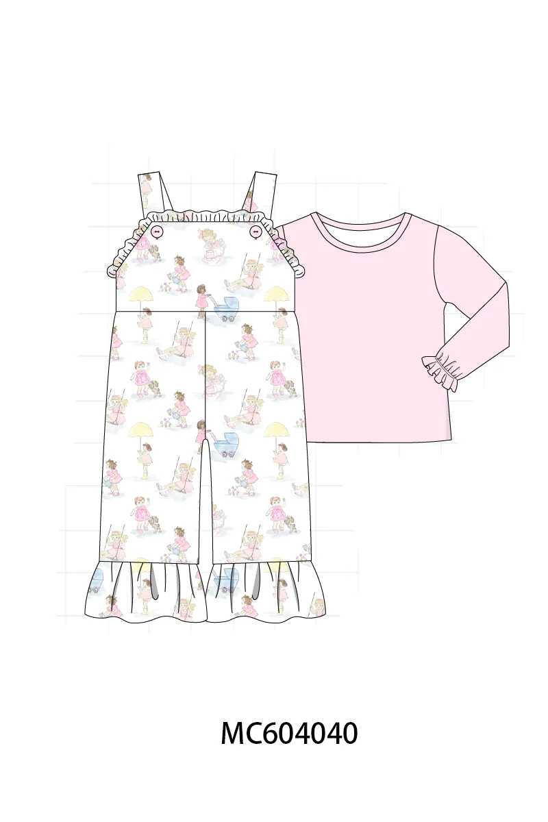 Traditional Pink All Day Adventure Ruffle Jumpsuit Set Proven