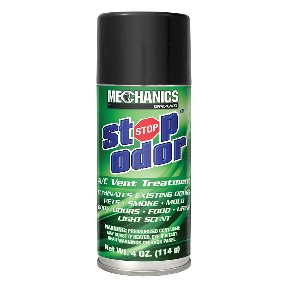 Sophisticated Mechanics Brand Stop Odor AC Vent Treatment Spray Eliminates Existing Odors Light Scent 4Oz 114g Fine