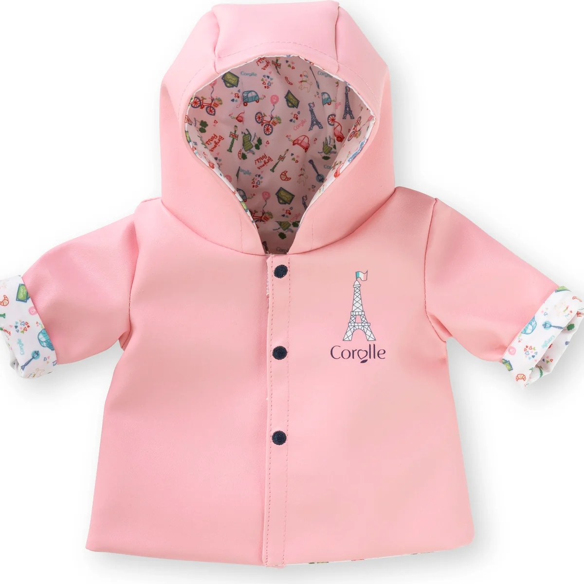 Sophisticated 14in Weekend in Paris Reversible Raincoat Classic
