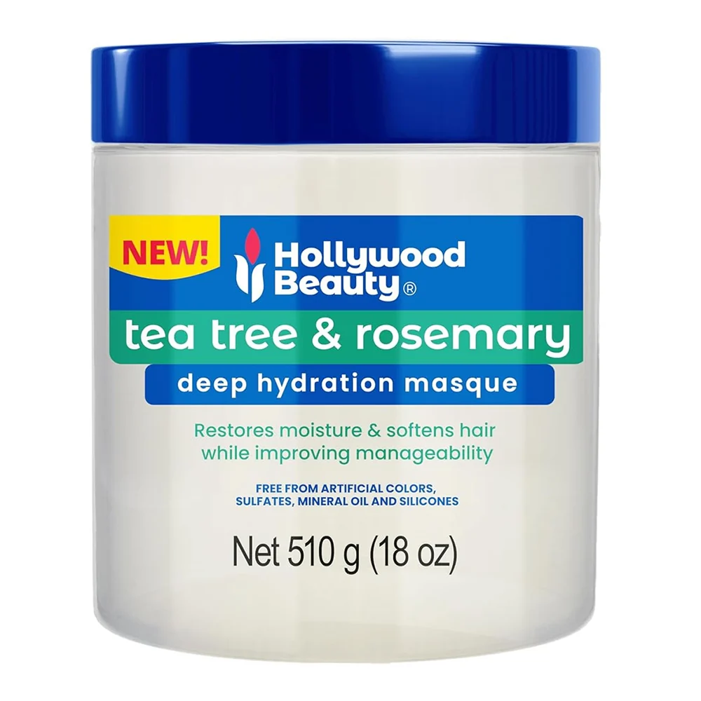 Next-Generation Hollywood Beauty Tea Tree and Rosemary Deep Hydration Hair Masque 18Oz 510g Consistent