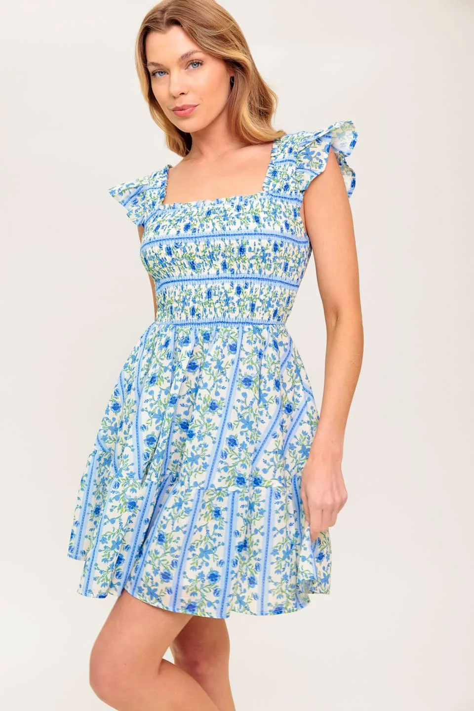 Trendy Fairfax Geranium Woven Mini Dress High-Performance
