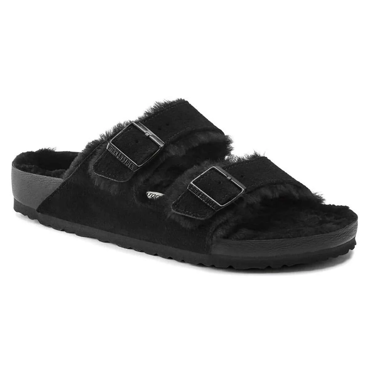 Consistent Birkenstock Arizona Shearling Exquisite Suede Sandals Genuine
