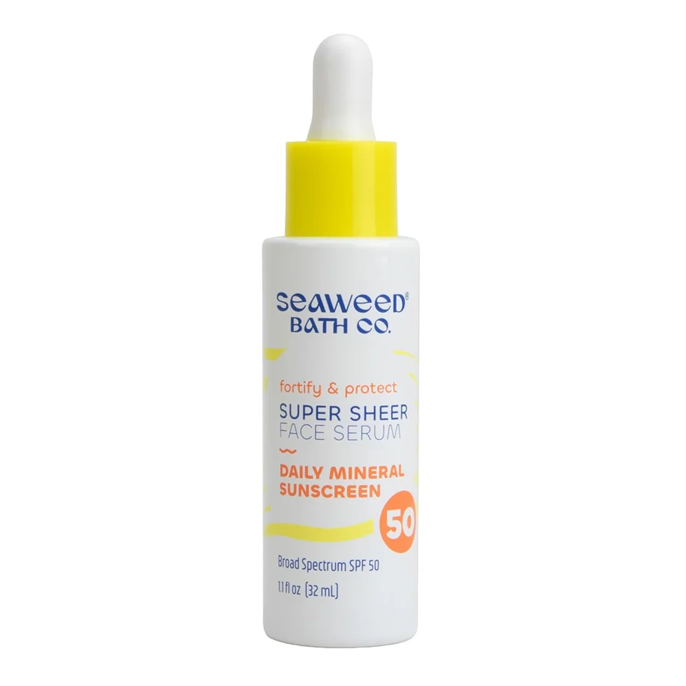 Durable Seaweed Bath Co Fortify and Protect Super Sheer Face Serum SPF 50 Broad Spectrum 1.1Oz 32ml Crafted