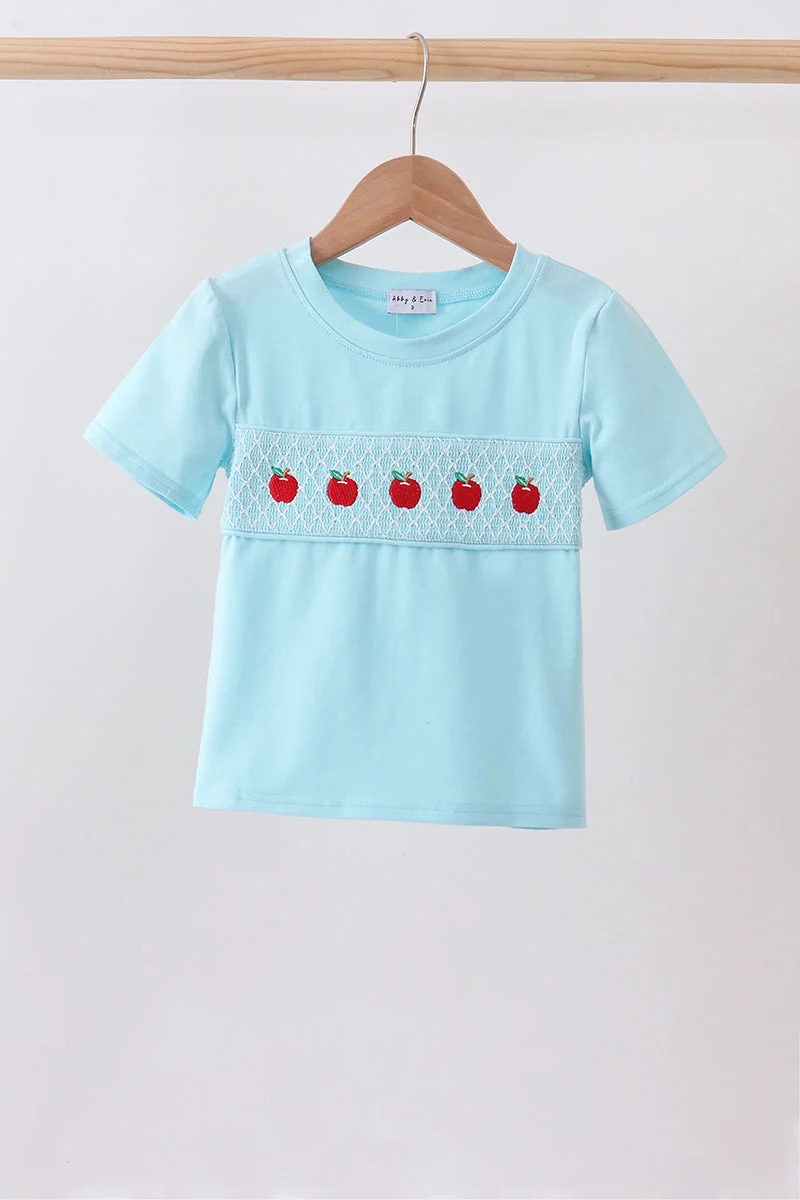 Trusted Blue Apple Smocked Top Practical