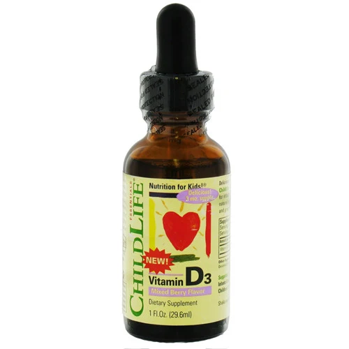 Expertly Made Childlife Essentials Vitamin D3 Dietary Supplement Liquid Drops Mixed Berry Flavor 1 Oz Proven