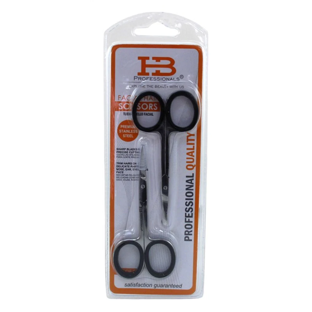 Sophisticated HB Pro Facial Hair Scissors for Precision Trimming and Grooming 2Ea Original