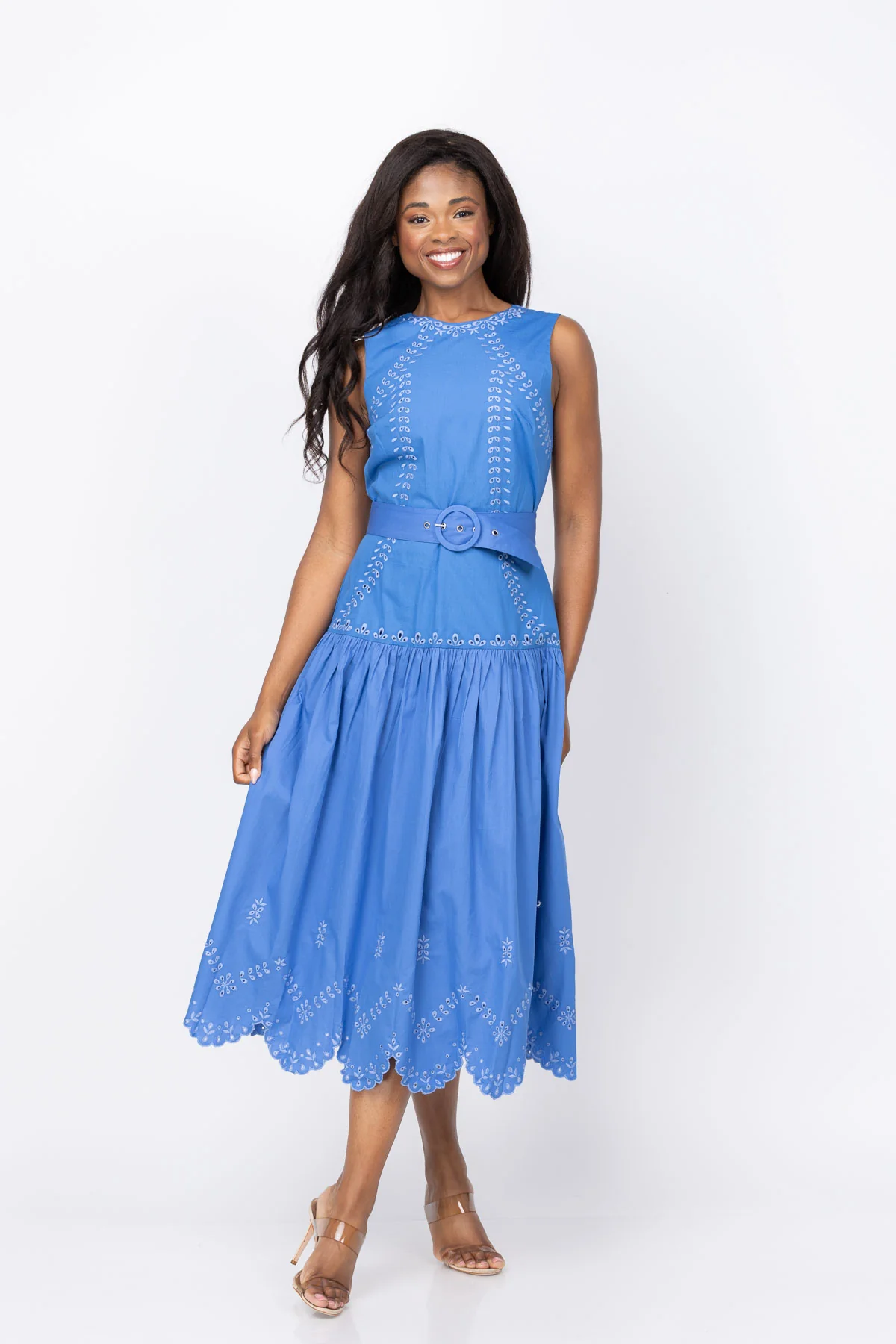 Smart Shoshanna Lennon Dress in Marina High-Quality