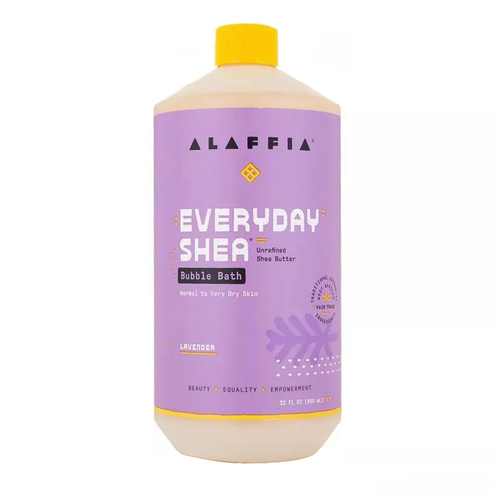 Soft Alaffia EveryDay Shea Bubble Bath Lavender 32 Oz Elegant