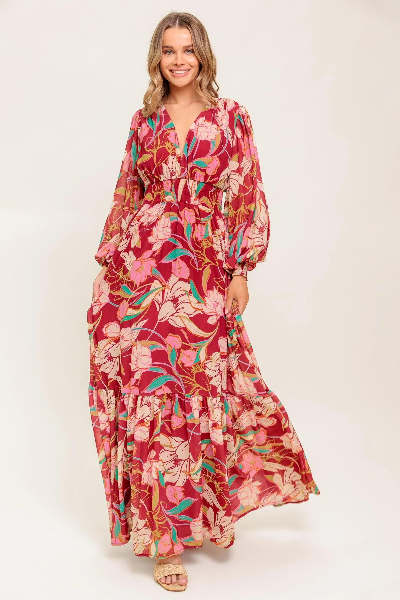 Certified Presence Woven Maxi Dress Artisan