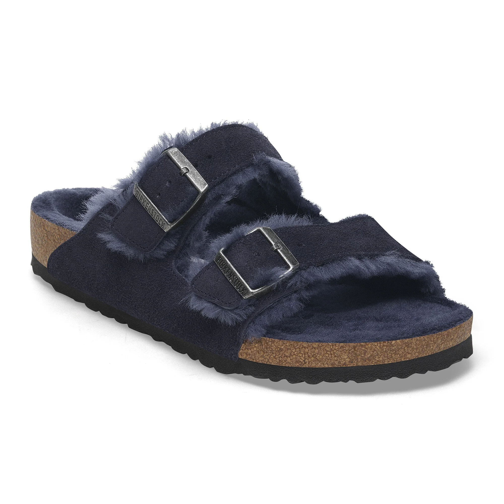 Safe Birkenstock Arizona Shearling Suede Leather Night Sandals Genuine
