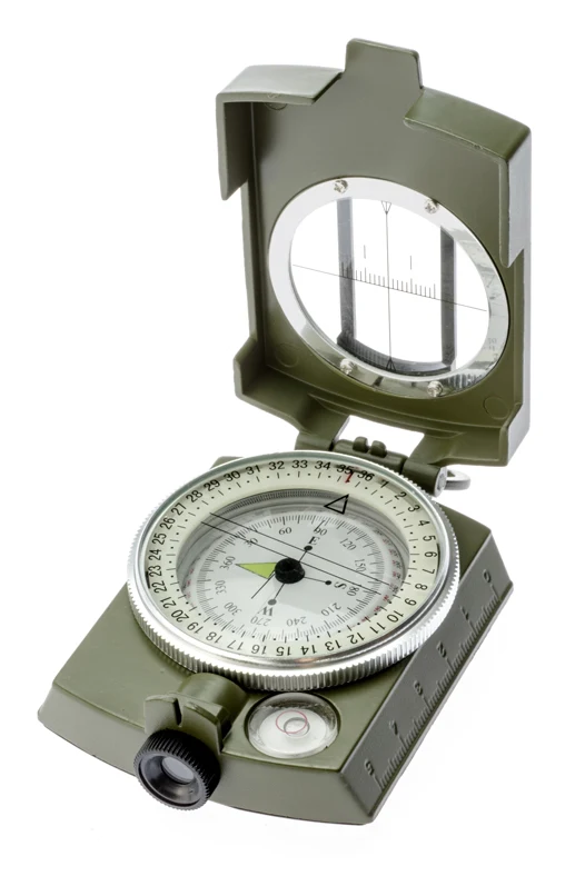 Traditional Prismatic Hand-Held Hunting Camo Military Metal Camping Survival Compass Pocket Outstanding