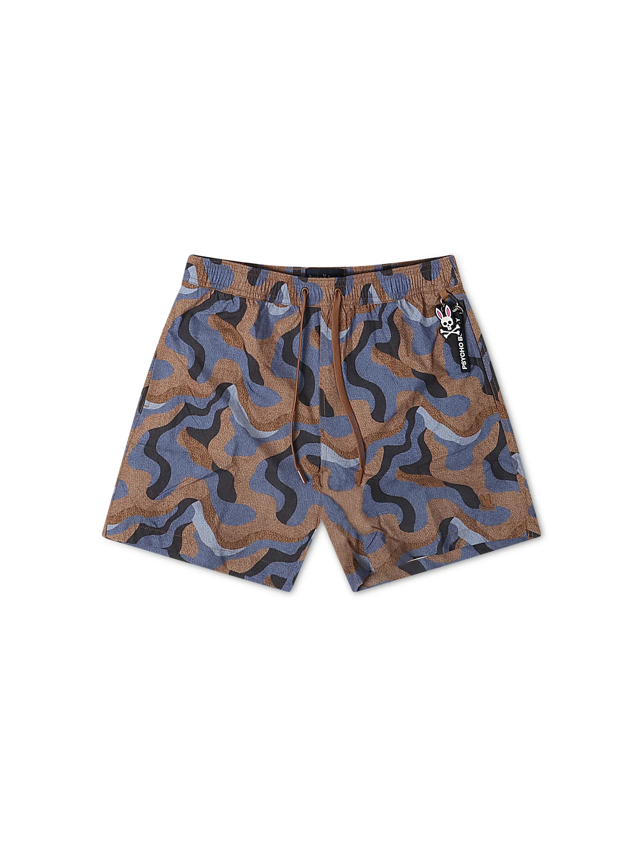 Pure Psycho Bunny Dante Swim Trunks - Brown Natural