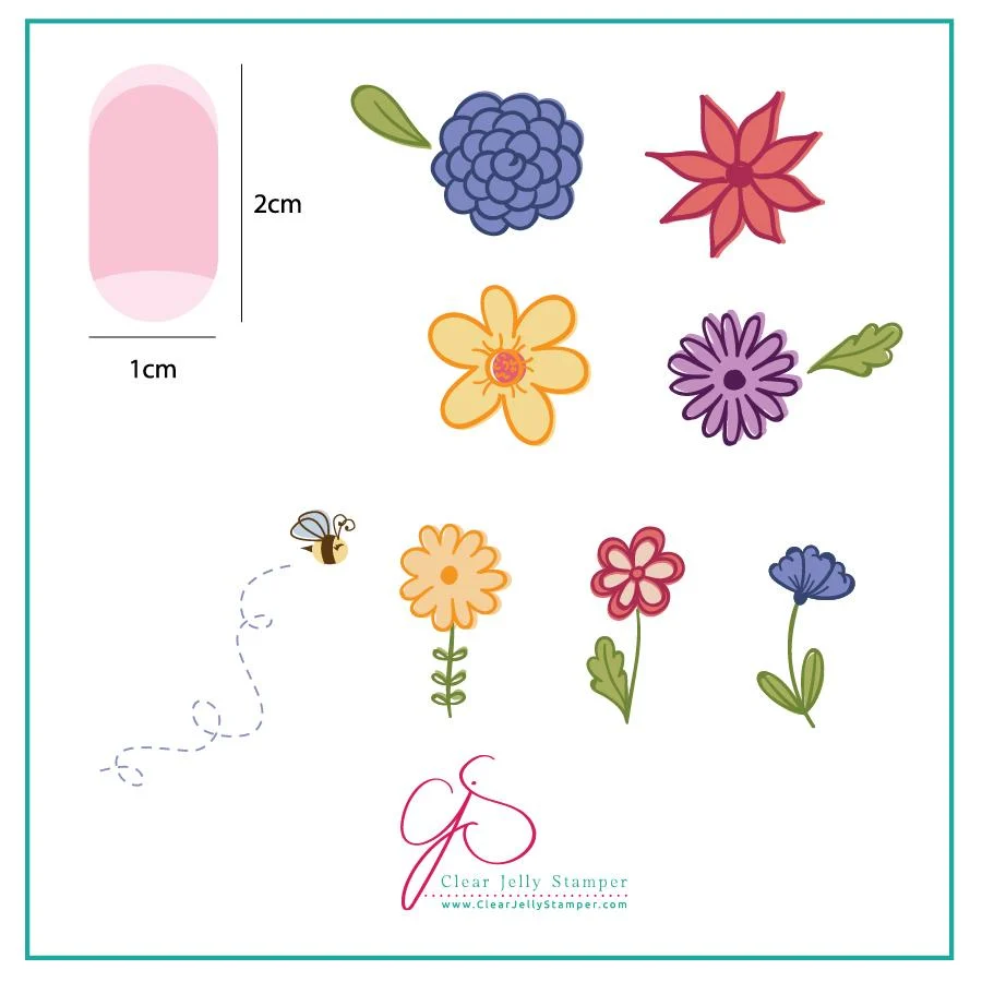 Traditional Petals on Point CjS-65 - CJS Small Stamping Plate Exceptional