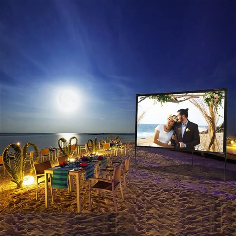 Flexible Portable Outdoor Movie Projector Screen 80 Certified