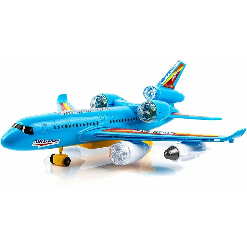 Powerful Kids LED Airbus Toy Airplane Set Fashionable