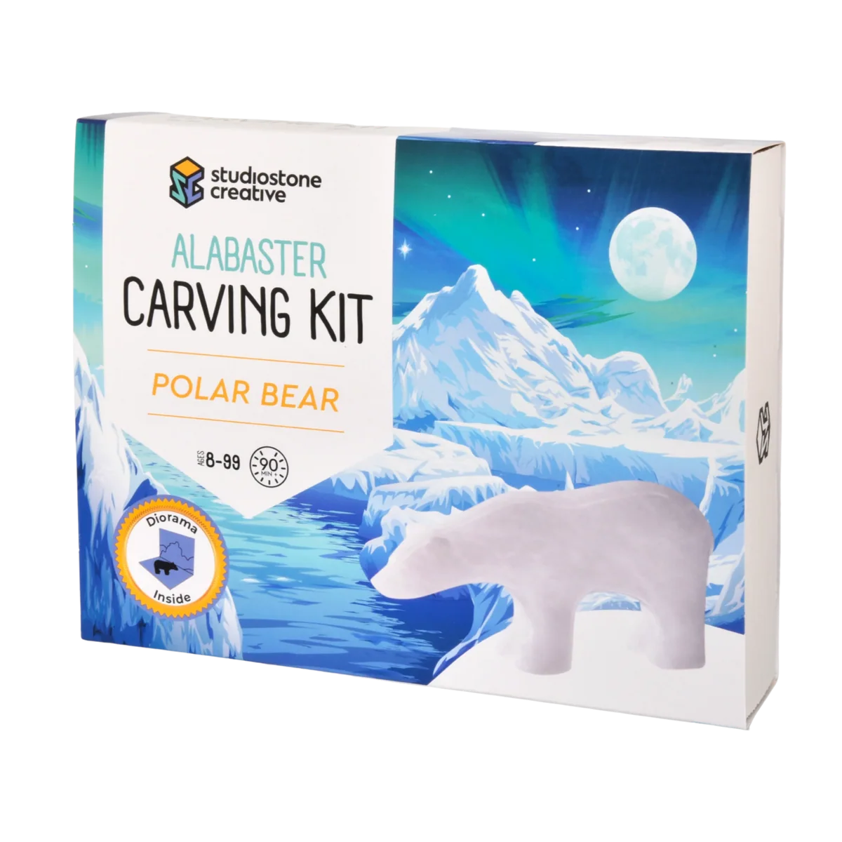 Original Soapstone Carving Kit Polar Bear Professional