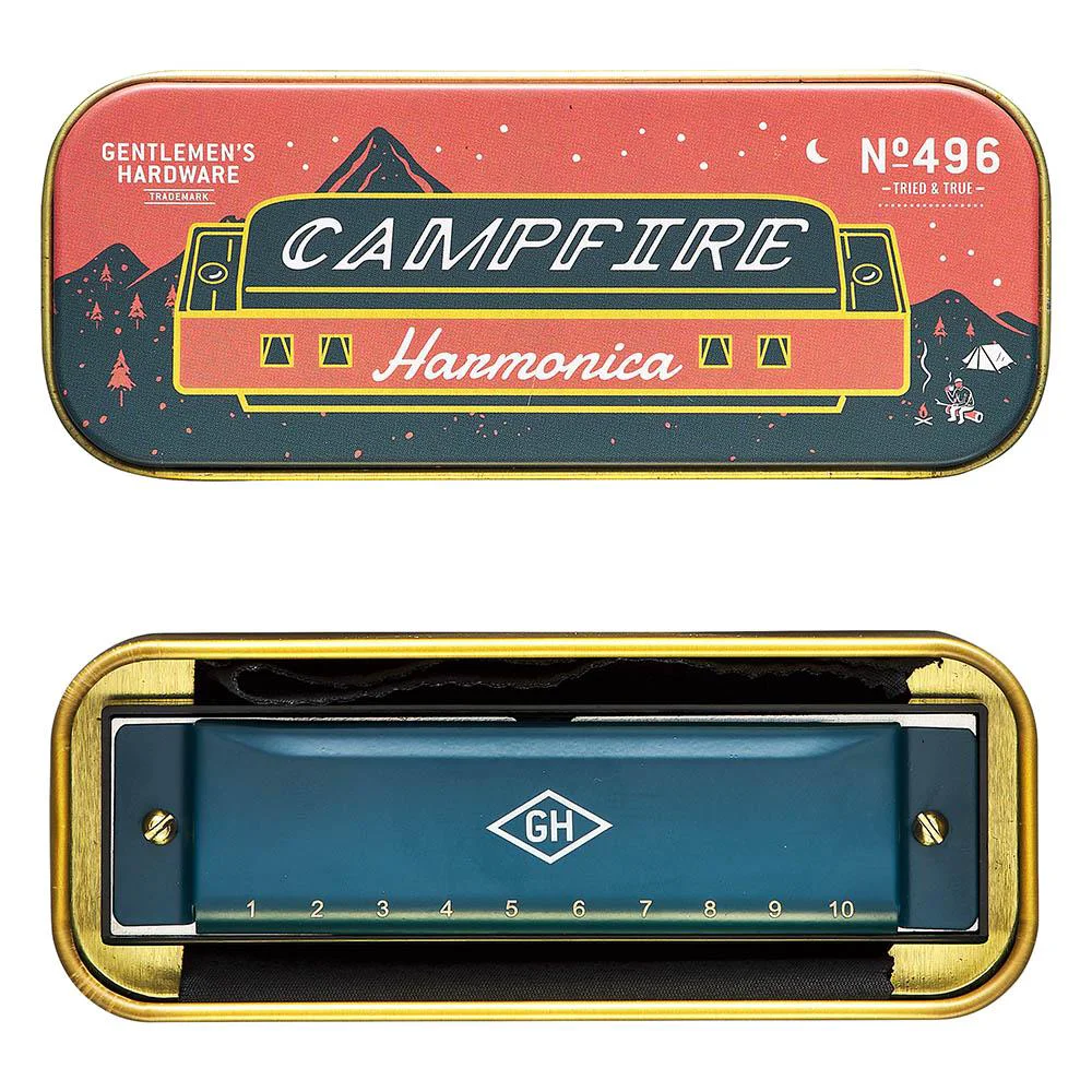 Convenient Campfire Harmonica Safe