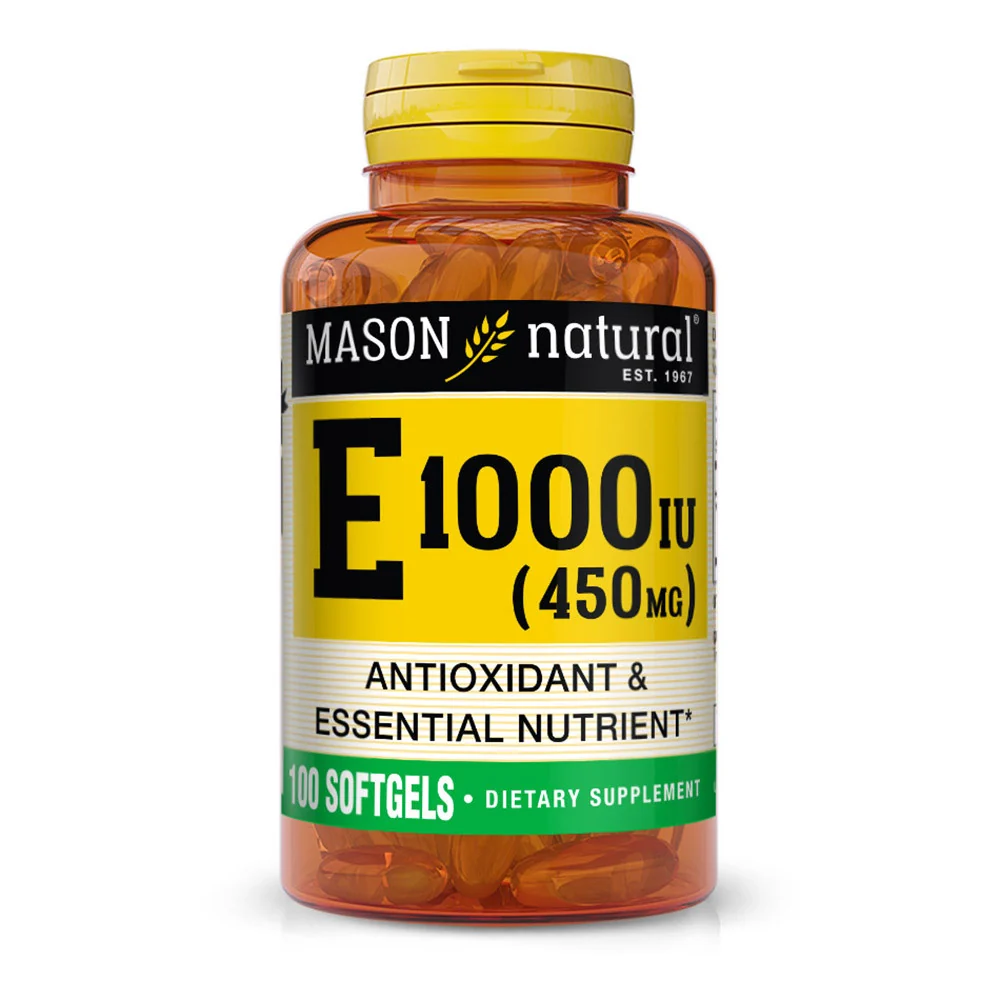 Comfortable Mason Natural Vitamin E 1000 Iu Softgels - 100 Ea Prestigious
