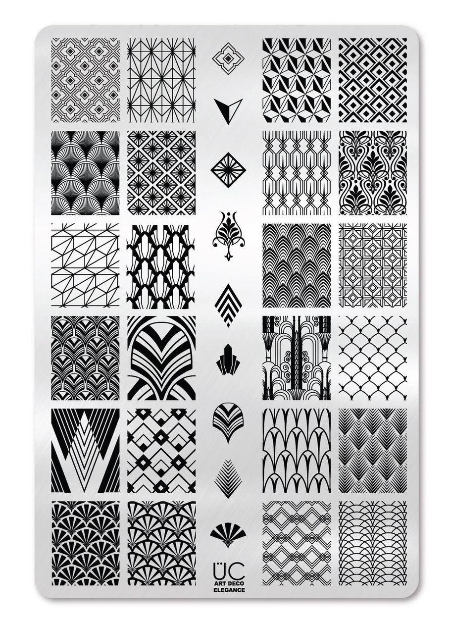 Fine Crafted Art Deco Elegance - Uber Chic Stamping Plate Proven