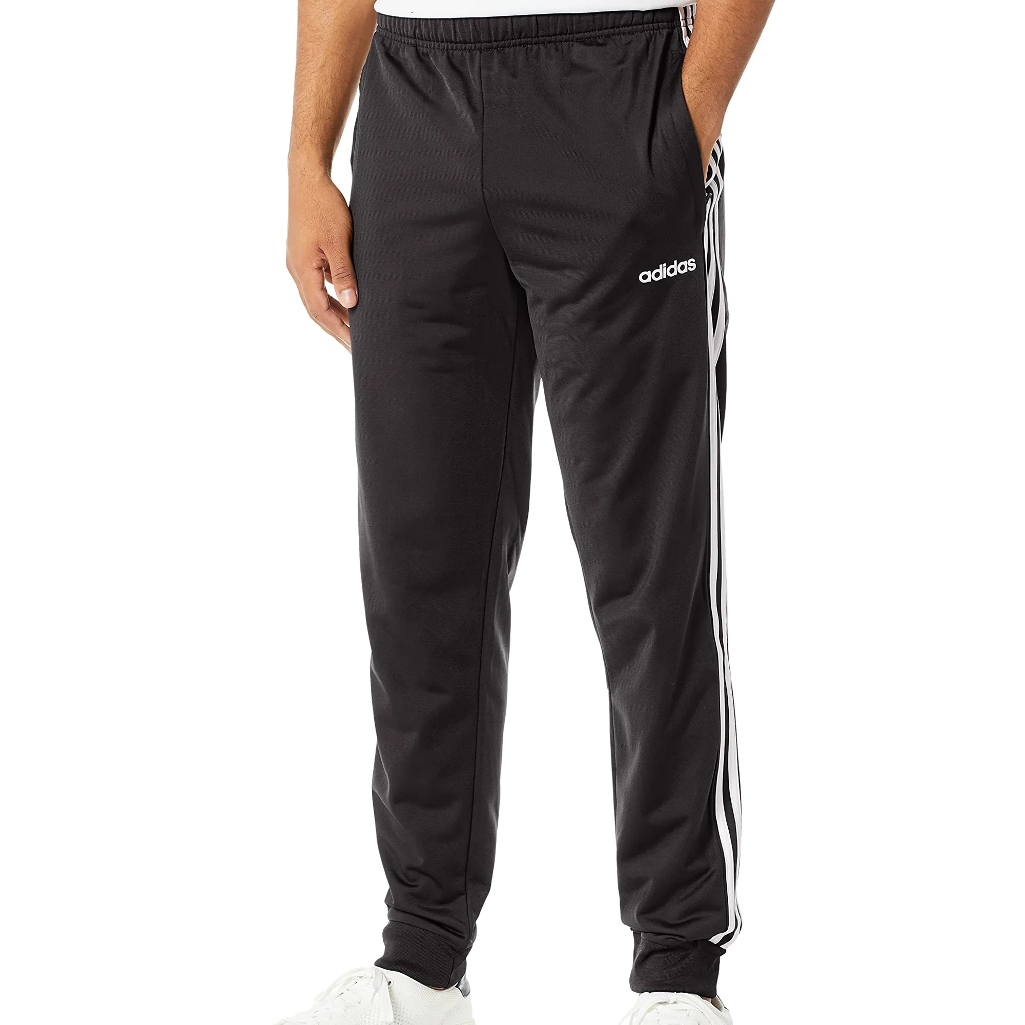 Dependable adidas Men's Essentials 3-Stripes Tapered Tricot Joggers Pants Smart
