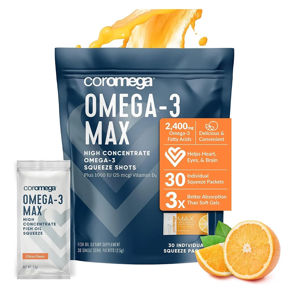 Minimalist Coromega Max Strength High Concentrate Omega-3 Supplement Citrus Burst 30 Ea Trusted