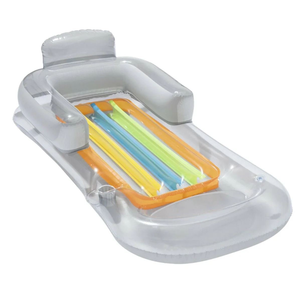Smart Inflatable Floating Pool Lounge Chair 59 in User-Friendly