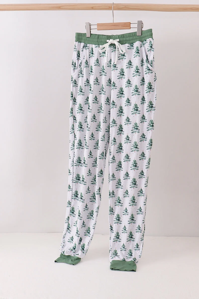 Safe Green christmas tree bamboo mom pants Proven