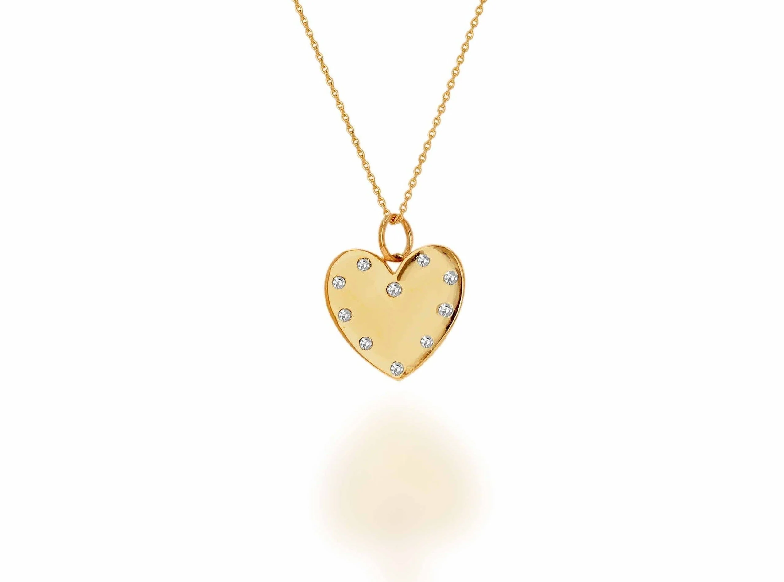 Artisan Rachel Reid Jewelry Diamond Heart Necklace Proven
