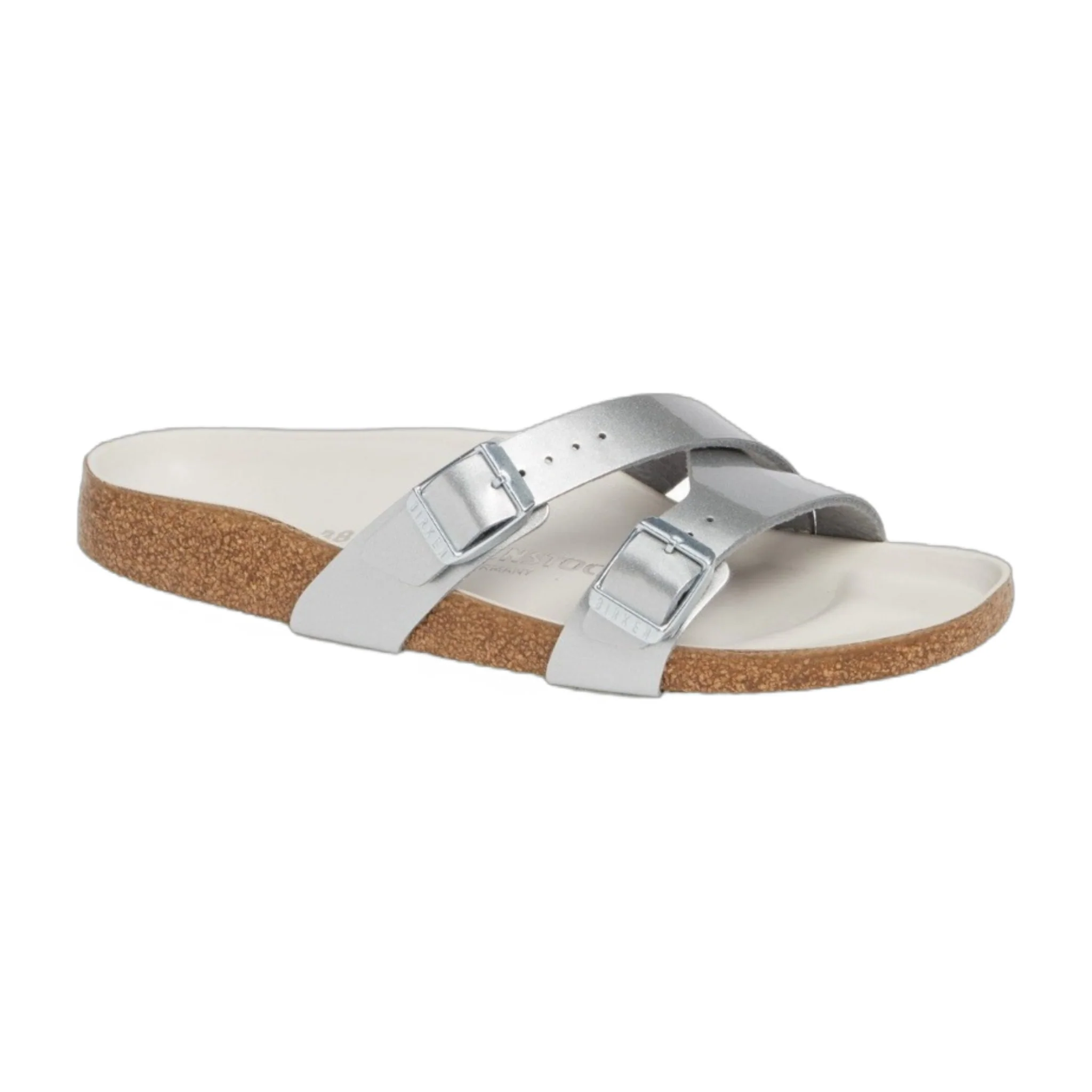 Elegant Birkenstock Unisex Yao Balance Birko Flor Silver Exclusive