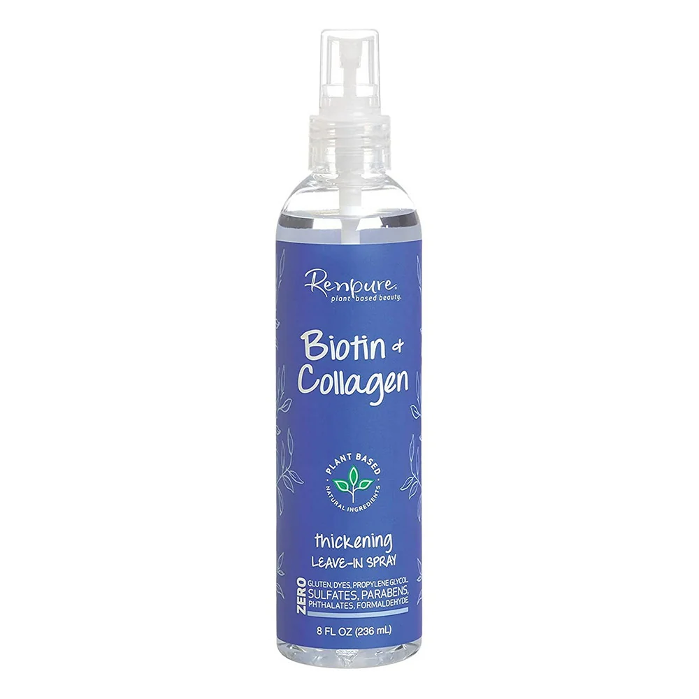 Healthy Renpure Plant Based Beauty Biotin And Collagen Thickening Leave In Spray 8 Oz Contemporary