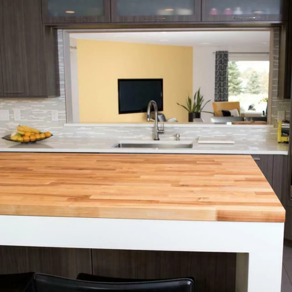 Crafted Wooden Butcher Block Meat Cutting Countertop Board 50 x 25 Durable