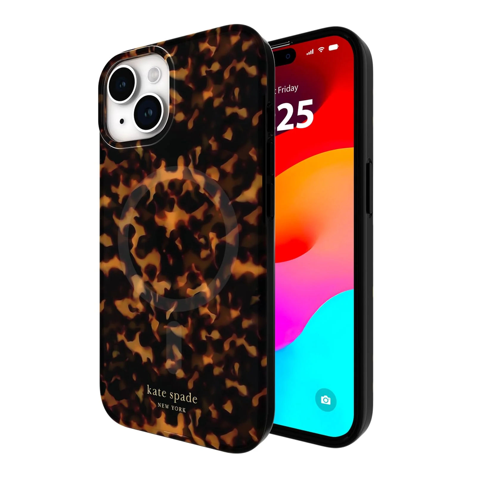 Smooth kate spade new york iPhone 15 Case 14 13 Compatible with MagSafe - Tortoiseshell Proven