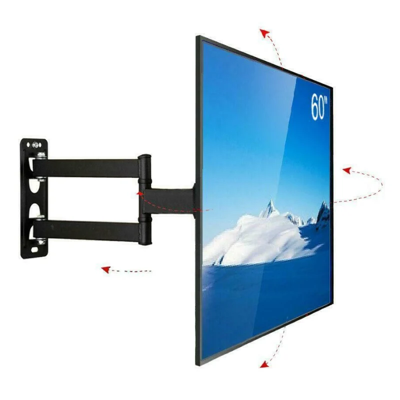 Trusted Full Motion Flat Screen TV Wall Mount Hanger Bracket 32 - 60 Crafted