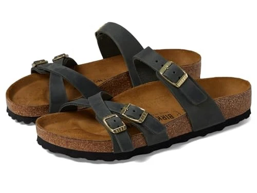 Premium Material Birkenstock Franca Oiled Leather Shoes Regular Secure