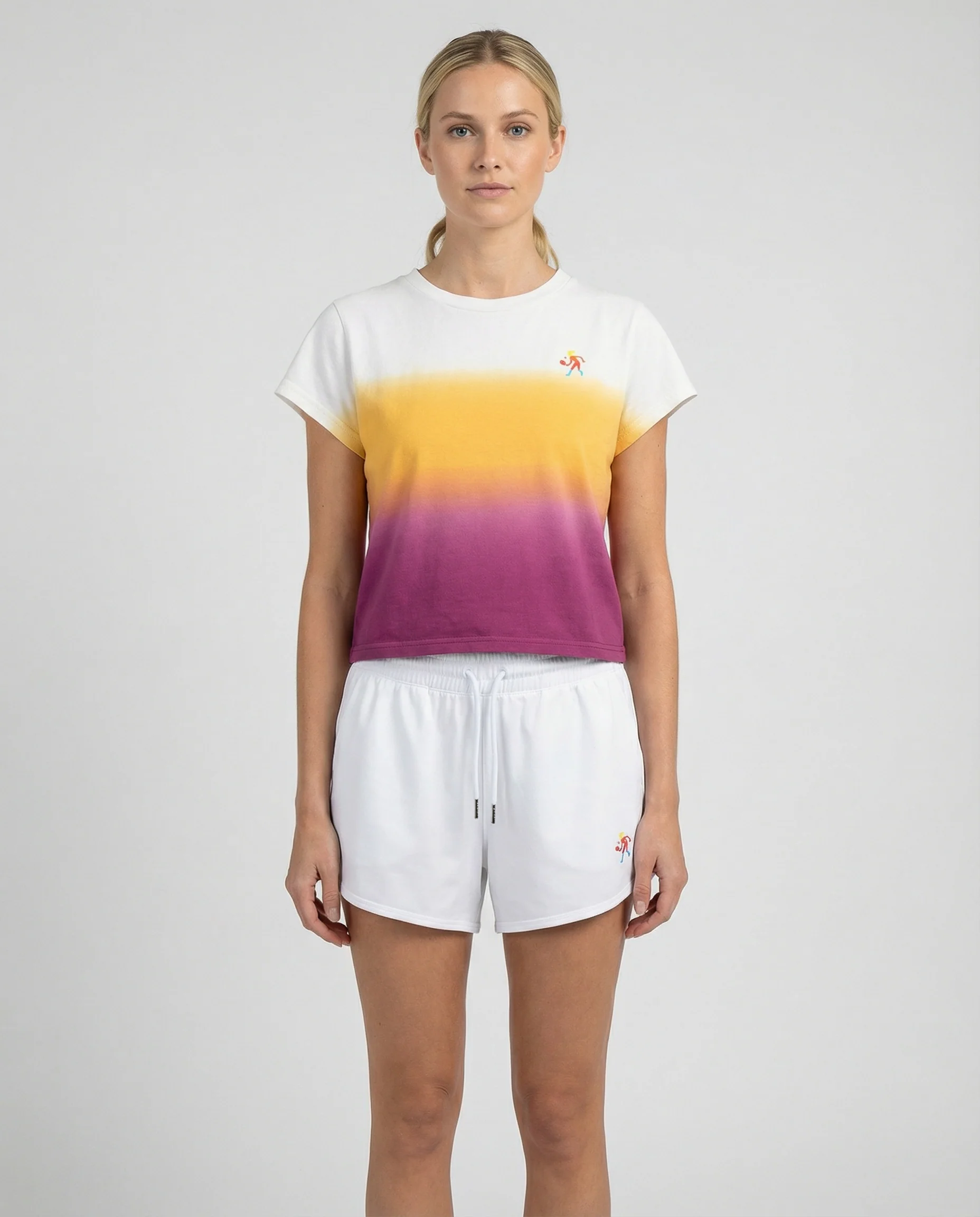 Reusable Women's Dip Dye Cotton Blend Tee Certified