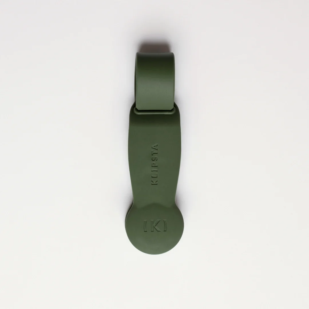 First-Class HAT Clip- Klipsta Magnetic Hat Clip with unique lock feature Olive Green Flexible