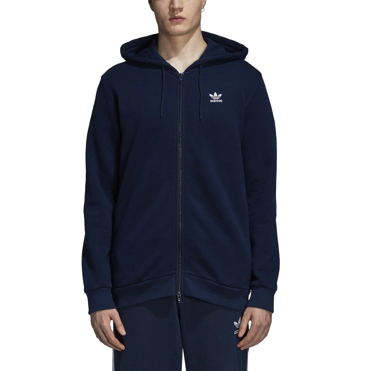 Convenient adidas Trefoil Fleece Fullzip Hoodie Versatile
