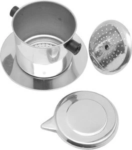 Professional Stainless Steel Camping Hand Manual Coffee Tea Maker Filter Percolator Brewer Environmentally Friendly