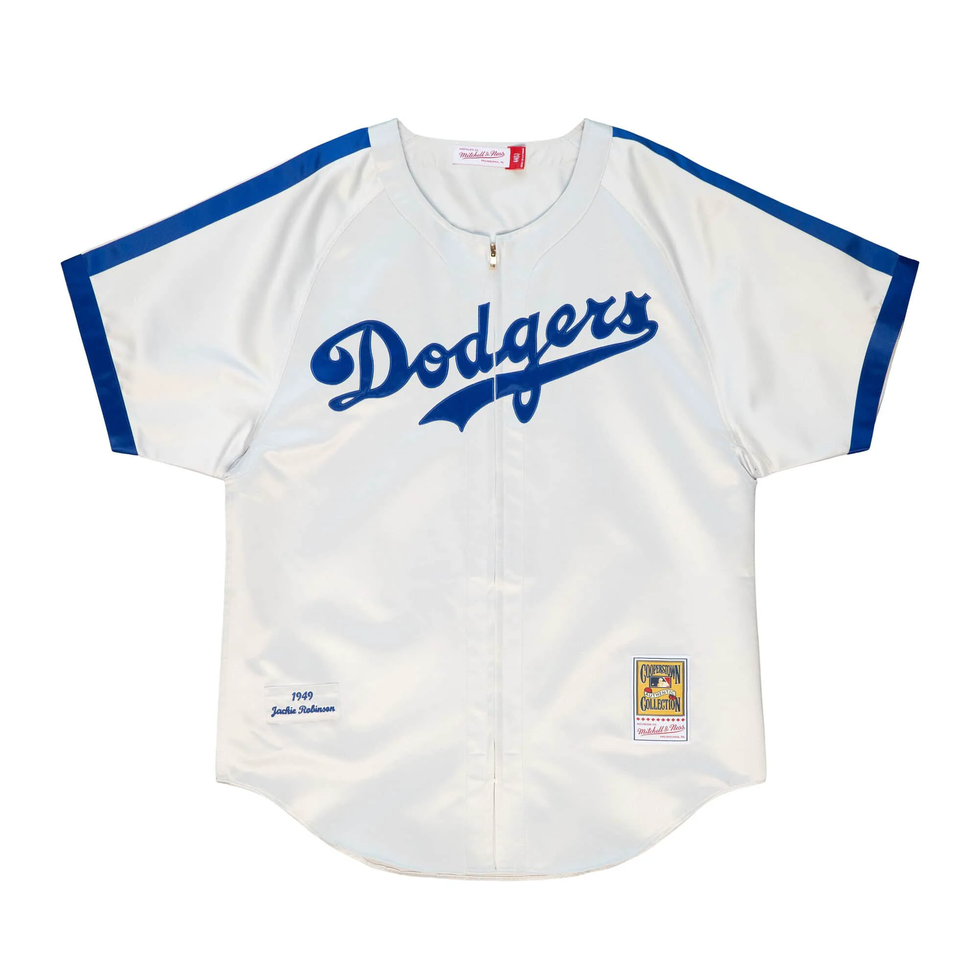 Trendy Mitchell Ness MLB Satin Jersey Los Angeles Dodgers 1949 Jackie Robinson Unique