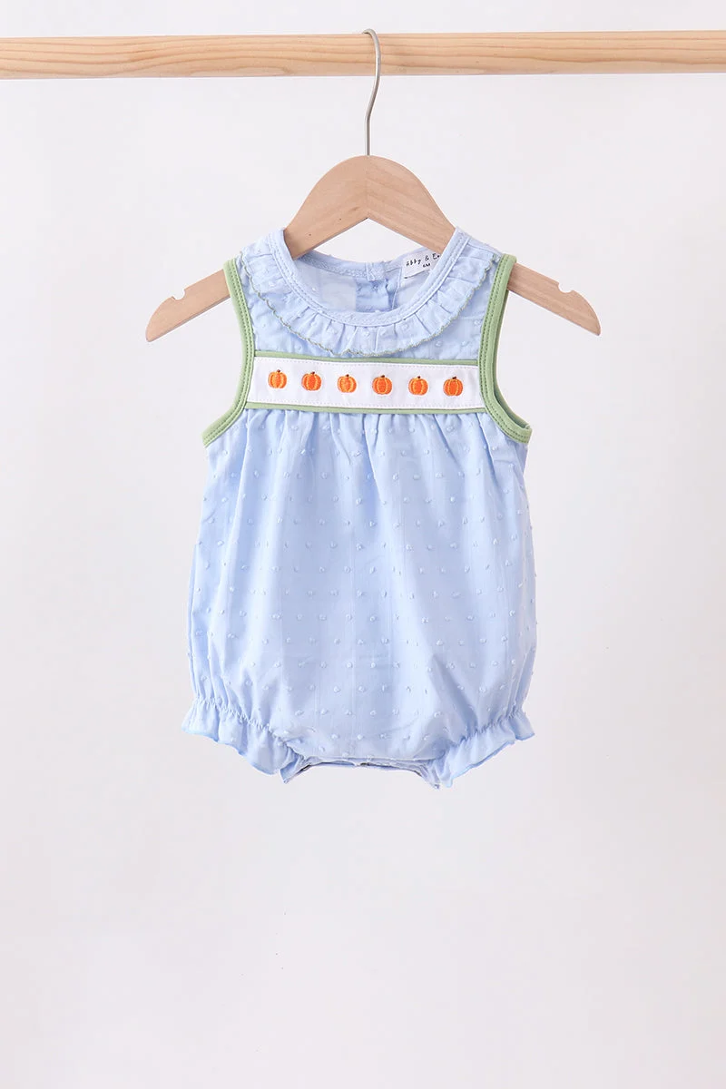 User-Friendly Blue Pumpkin Embroidery jacquard Ruffle Bubble Fashionable