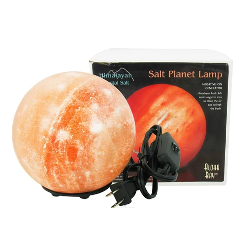 Top-Quality Himalayan Crystal Salt Planet Lamp 6 Inches By Aloha Bay 1 ea Specialty